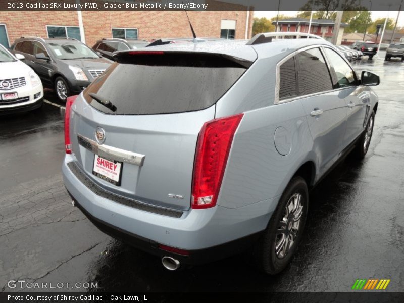 Glacier Blue Metallic / Ebony/Ebony 2013 Cadillac SRX Luxury FWD