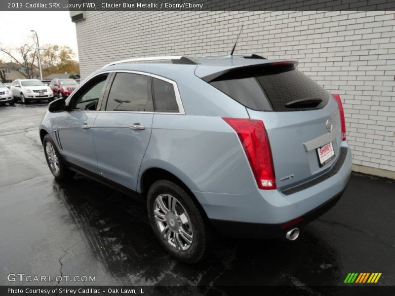 Glacier Blue Metallic / Ebony/Ebony 2013 Cadillac SRX Luxury FWD