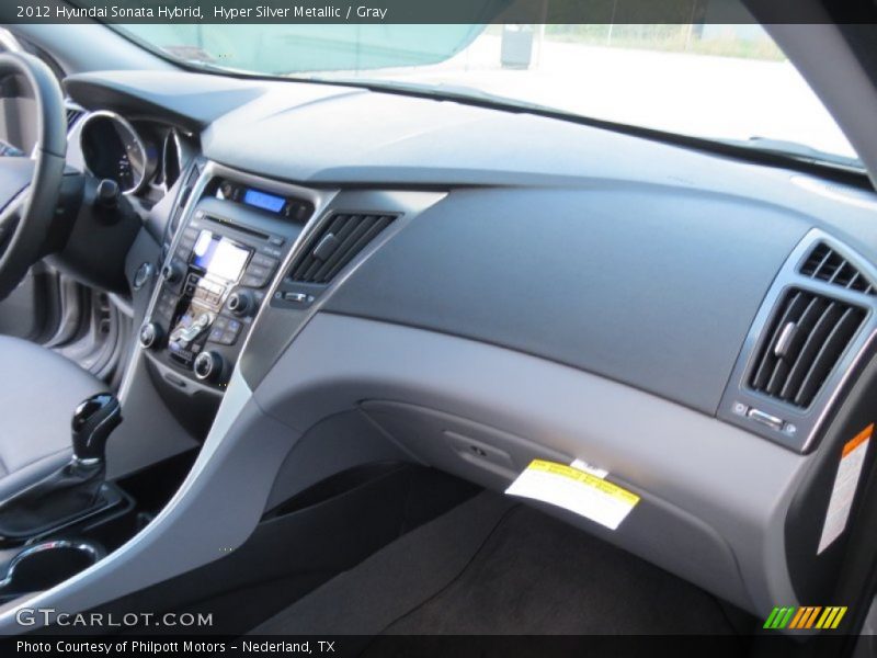 Hyper Silver Metallic / Gray 2012 Hyundai Sonata Hybrid