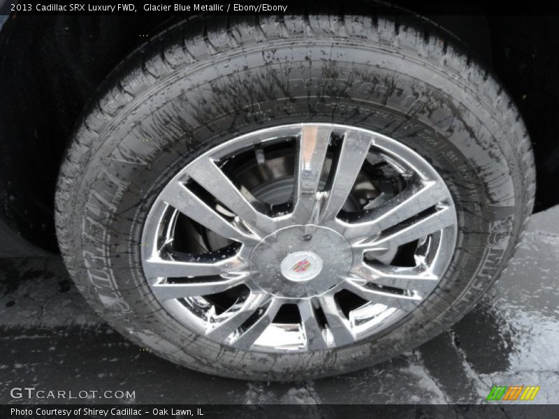 Glacier Blue Metallic / Ebony/Ebony 2013 Cadillac SRX Luxury FWD