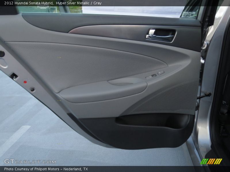Hyper Silver Metallic / Gray 2012 Hyundai Sonata Hybrid