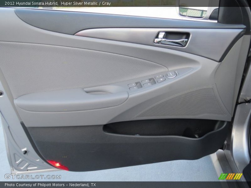Hyper Silver Metallic / Gray 2012 Hyundai Sonata Hybrid