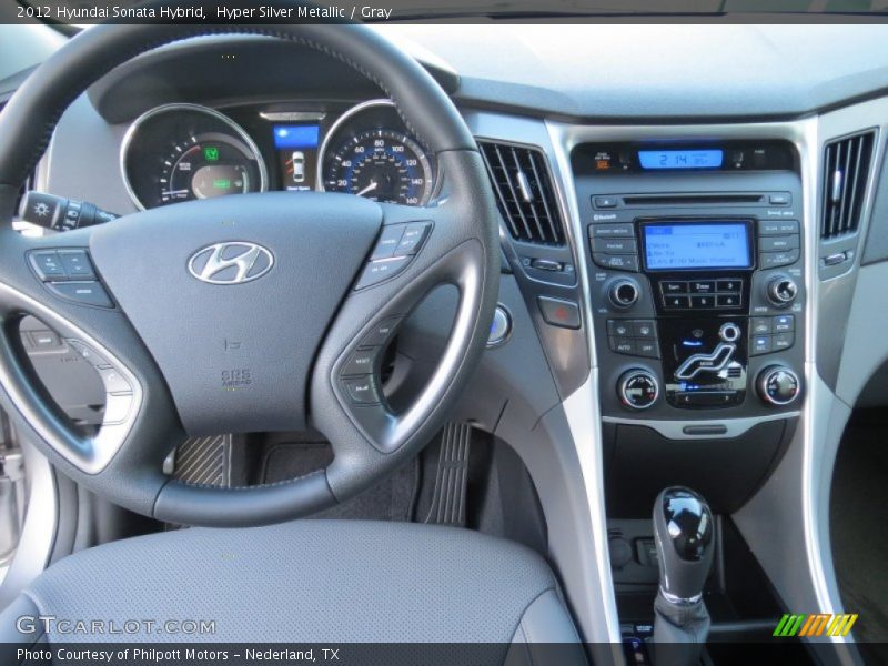 Hyper Silver Metallic / Gray 2012 Hyundai Sonata Hybrid