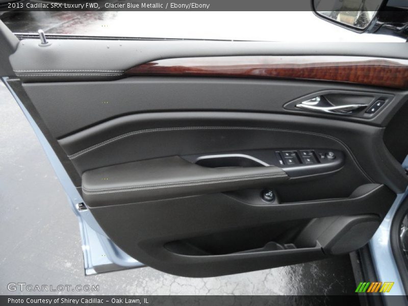 Glacier Blue Metallic / Ebony/Ebony 2013 Cadillac SRX Luxury FWD