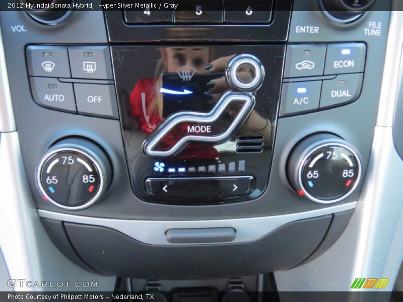 Hyper Silver Metallic / Gray 2012 Hyundai Sonata Hybrid