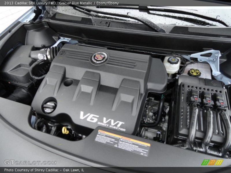Glacier Blue Metallic / Ebony/Ebony 2013 Cadillac SRX Luxury FWD