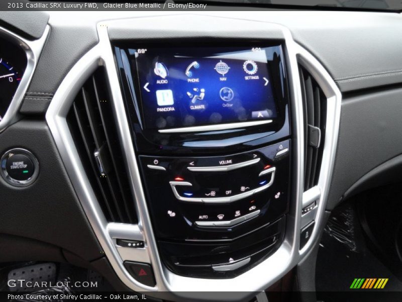 Glacier Blue Metallic / Ebony/Ebony 2013 Cadillac SRX Luxury FWD