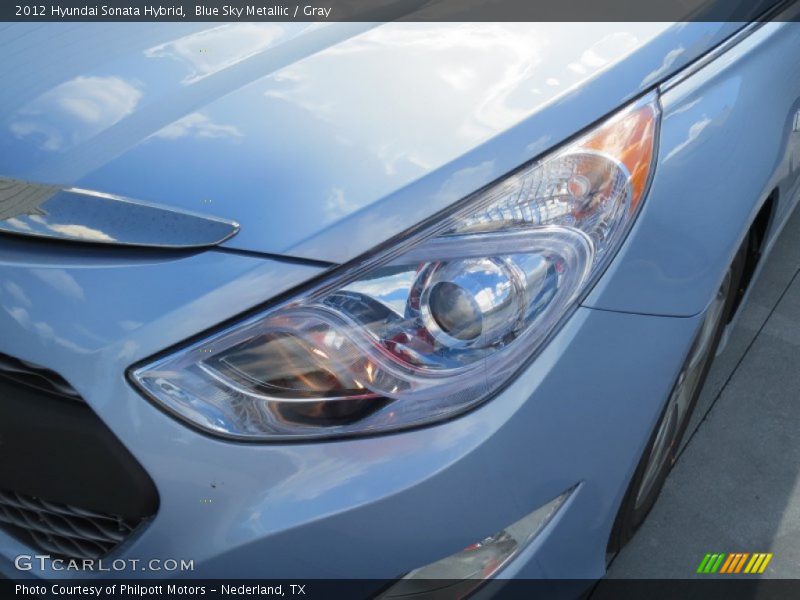 Blue Sky Metallic / Gray 2012 Hyundai Sonata Hybrid