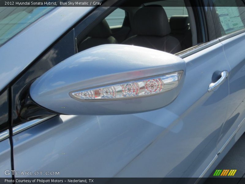 Blue Sky Metallic / Gray 2012 Hyundai Sonata Hybrid