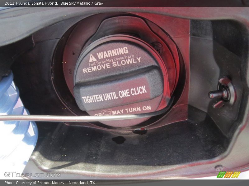 Blue Sky Metallic / Gray 2012 Hyundai Sonata Hybrid