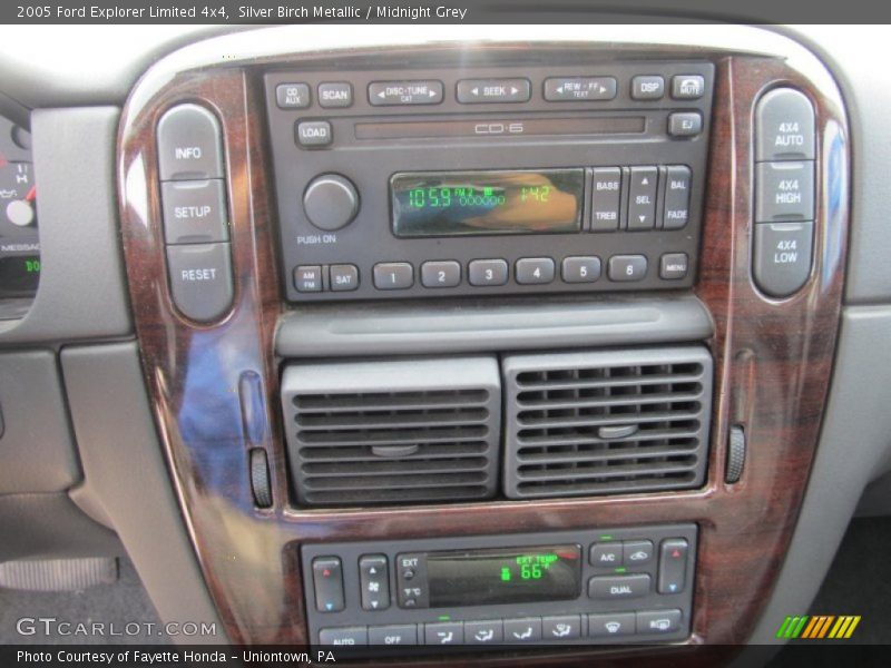 Controls of 2005 Explorer Limited 4x4