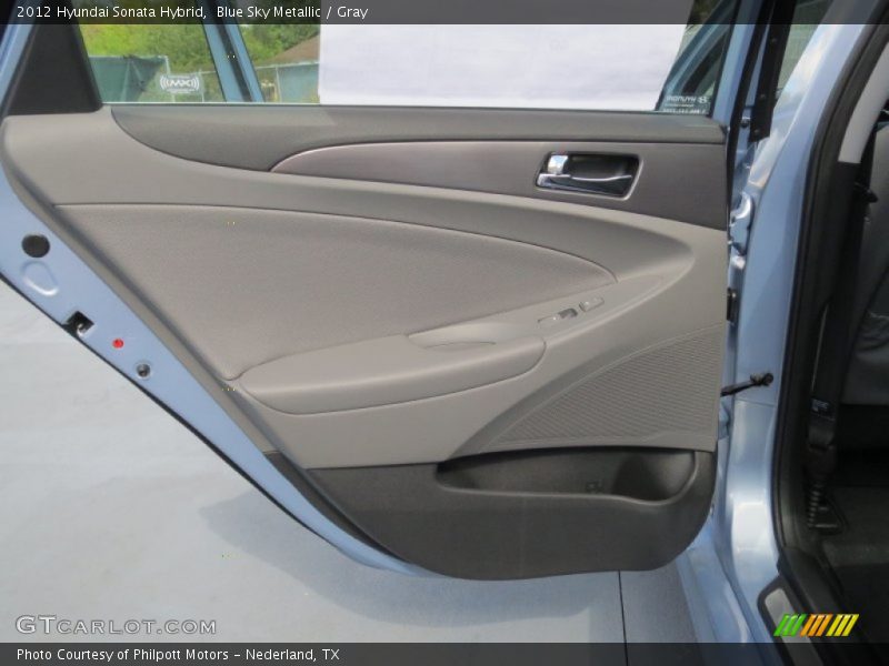Blue Sky Metallic / Gray 2012 Hyundai Sonata Hybrid