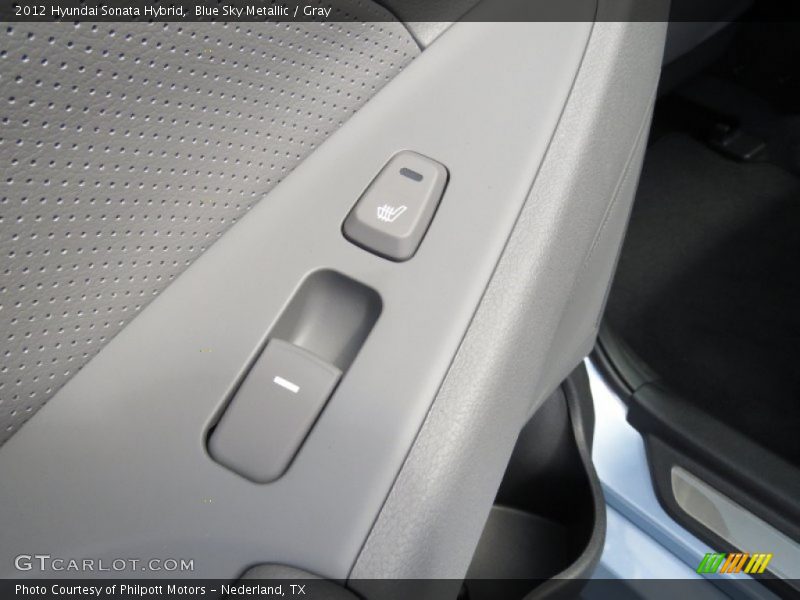 Blue Sky Metallic / Gray 2012 Hyundai Sonata Hybrid