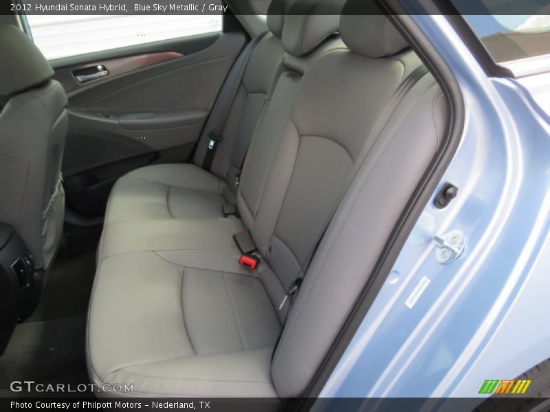 Blue Sky Metallic / Gray 2012 Hyundai Sonata Hybrid