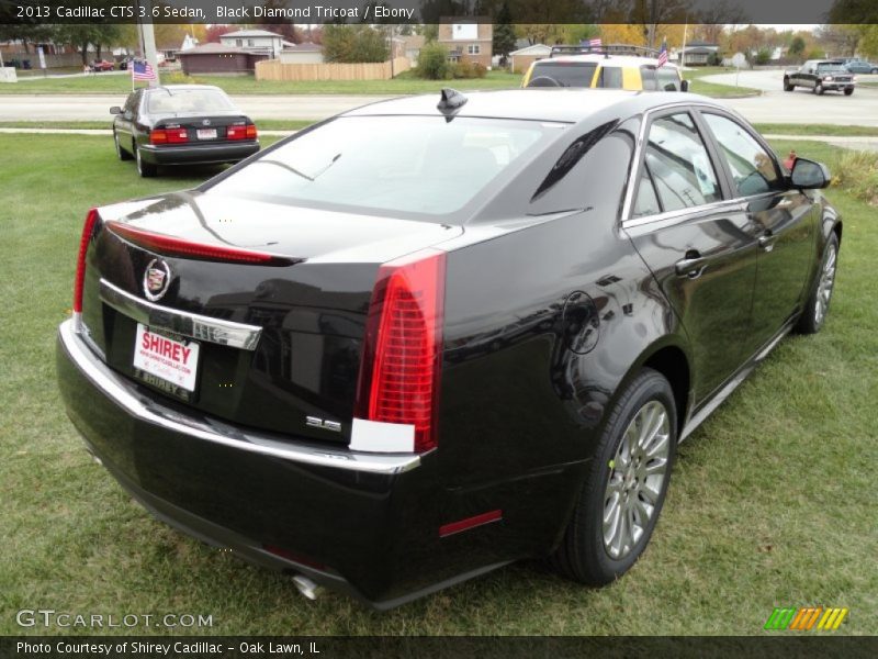 Black Diamond Tricoat / Ebony 2013 Cadillac CTS 3.6 Sedan