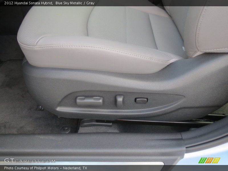 Blue Sky Metallic / Gray 2012 Hyundai Sonata Hybrid