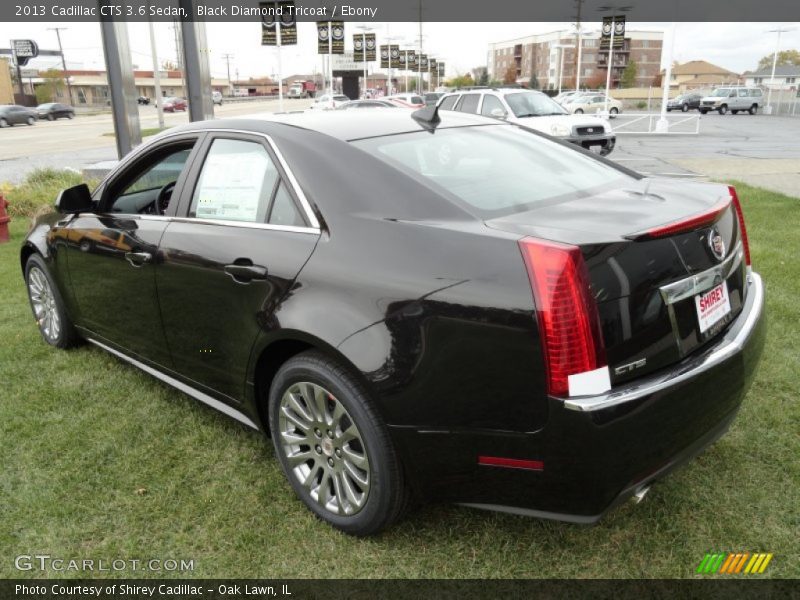 Black Diamond Tricoat / Ebony 2013 Cadillac CTS 3.6 Sedan