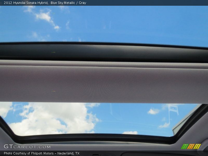 Blue Sky Metallic / Gray 2012 Hyundai Sonata Hybrid