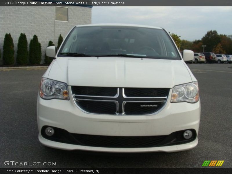 Stone White / Black/Light Graystone 2012 Dodge Grand Caravan Crew