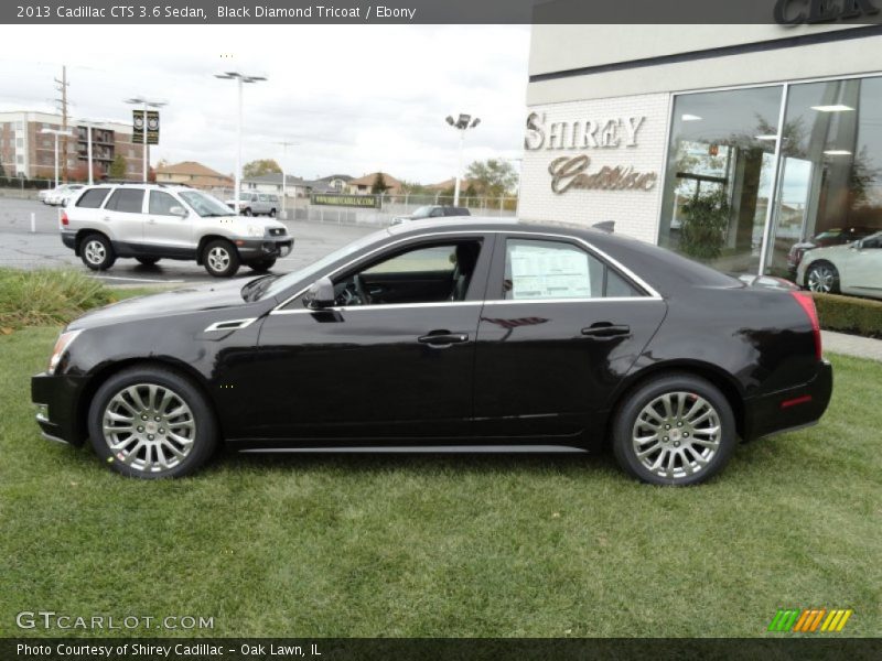 Black Diamond Tricoat / Ebony 2013 Cadillac CTS 3.6 Sedan