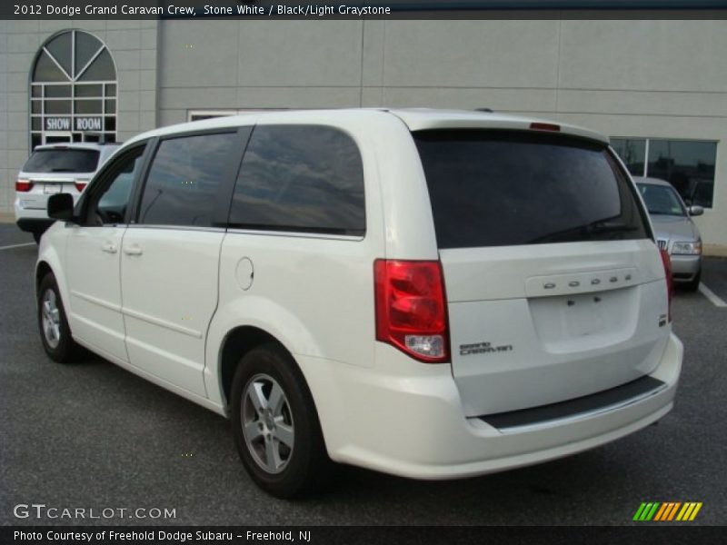 Stone White / Black/Light Graystone 2012 Dodge Grand Caravan Crew