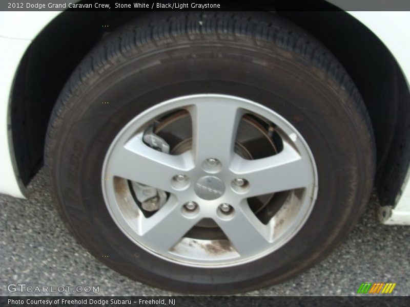 Stone White / Black/Light Graystone 2012 Dodge Grand Caravan Crew