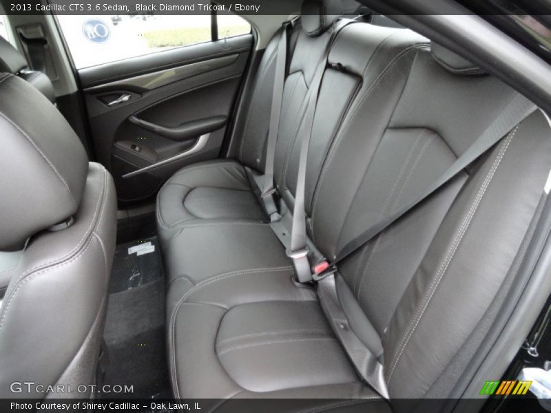 Rear Seat of 2013 CTS 3.6 Sedan