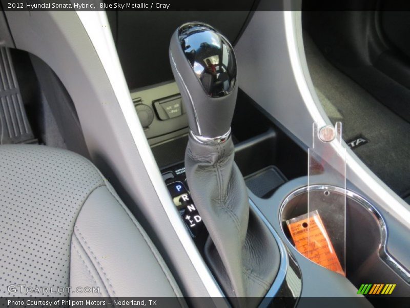 Blue Sky Metallic / Gray 2012 Hyundai Sonata Hybrid