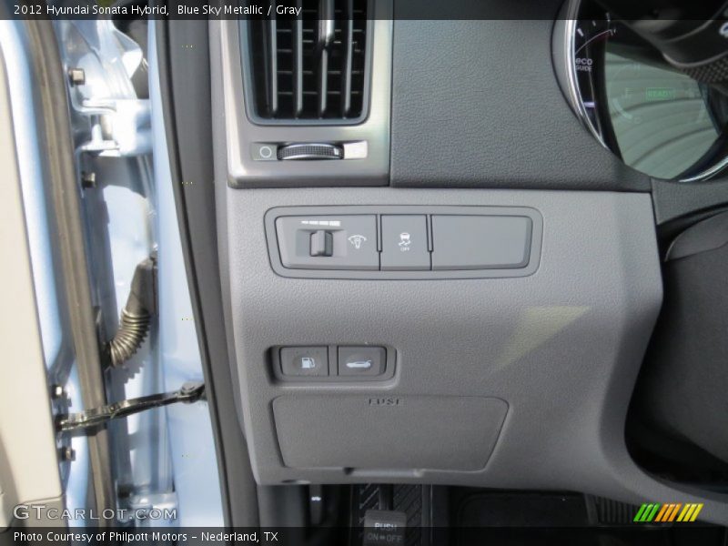 Blue Sky Metallic / Gray 2012 Hyundai Sonata Hybrid