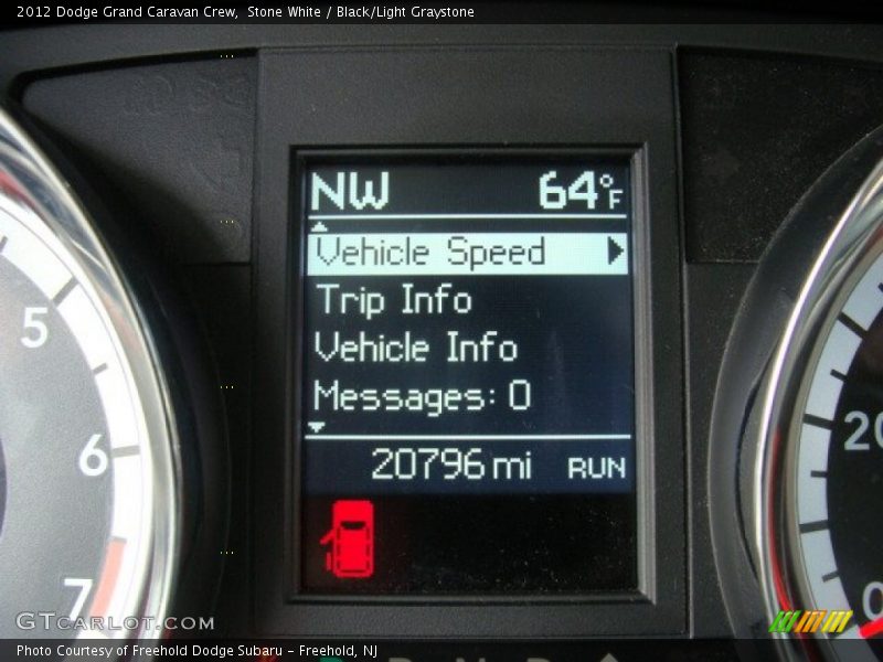 Stone White / Black/Light Graystone 2012 Dodge Grand Caravan Crew