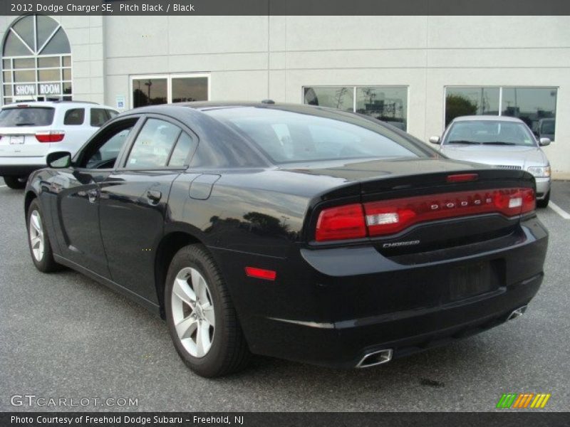 Pitch Black / Black 2012 Dodge Charger SE