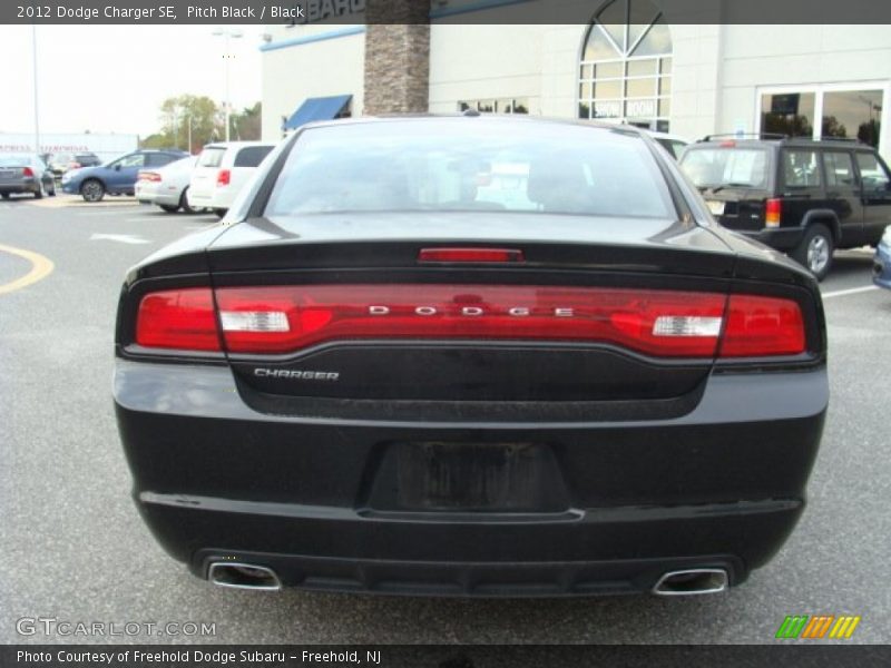 Pitch Black / Black 2012 Dodge Charger SE