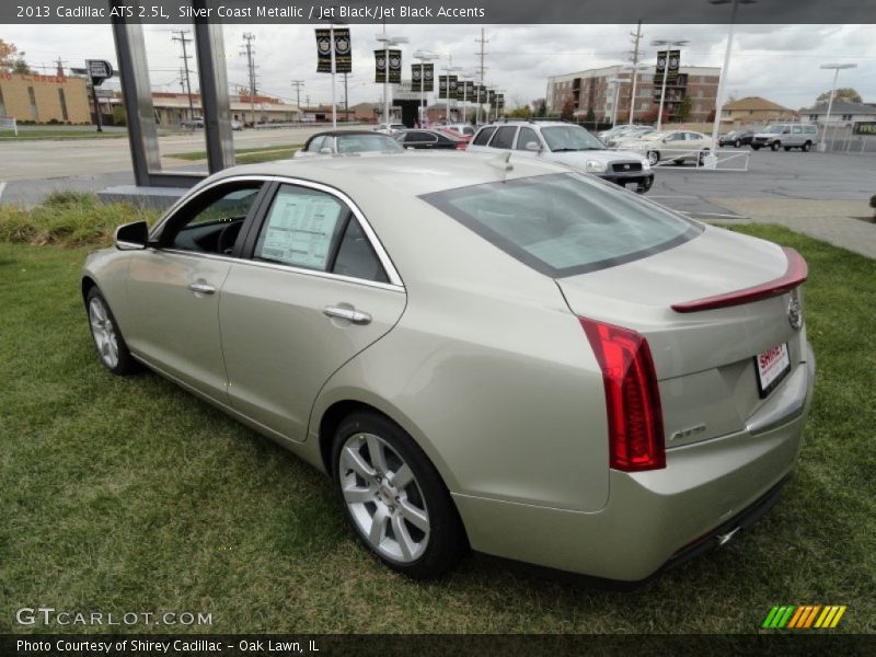 Silver Coast Metallic / Jet Black/Jet Black Accents 2013 Cadillac ATS 2.5L