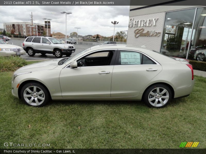 Silver Coast Metallic / Jet Black/Jet Black Accents 2013 Cadillac ATS 2.5L