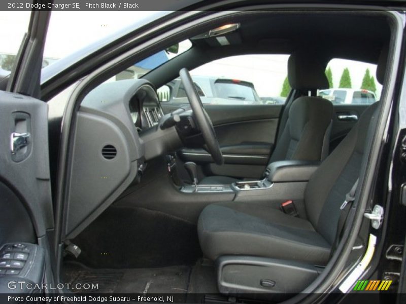 Pitch Black / Black 2012 Dodge Charger SE