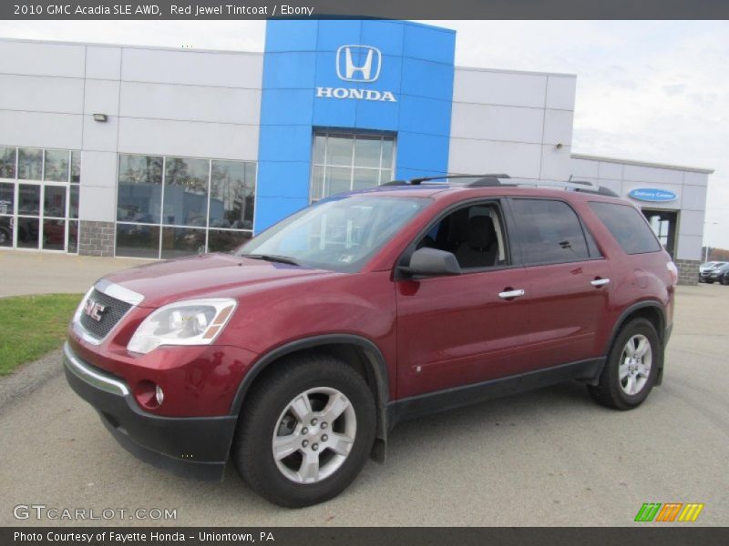 Red Jewel Tintcoat / Ebony 2010 GMC Acadia SLE AWD