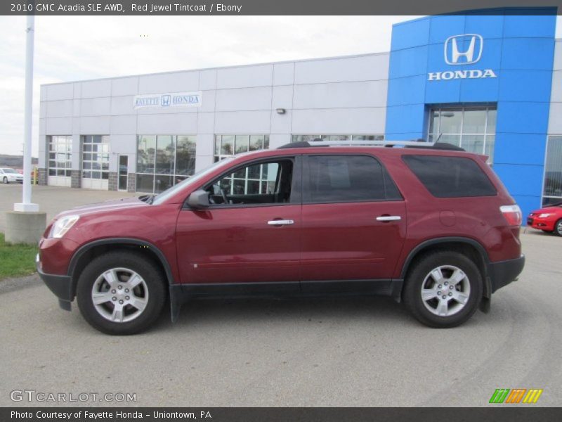 Red Jewel Tintcoat / Ebony 2010 GMC Acadia SLE AWD