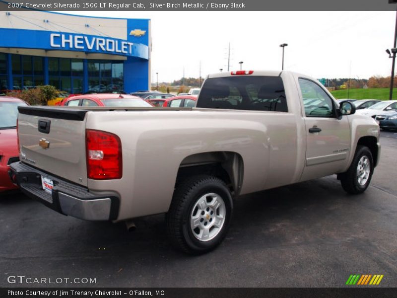 Silver Birch Metallic / Ebony Black 2007 Chevrolet Silverado 1500 LT Regular Cab