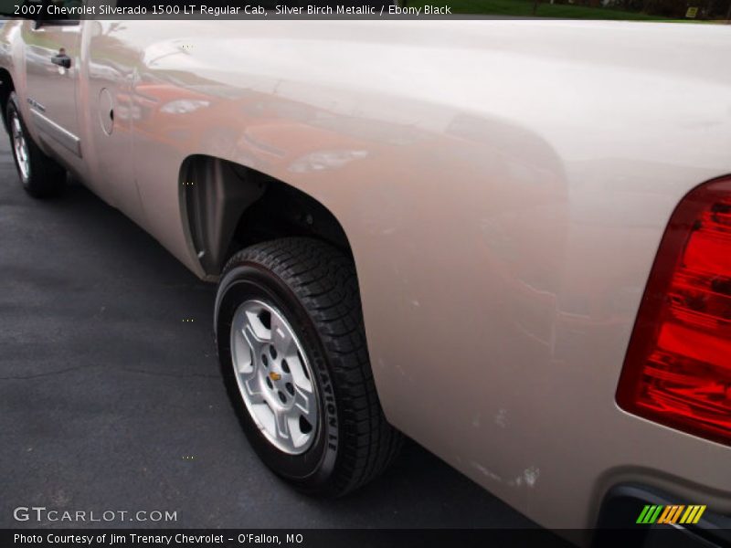 Silver Birch Metallic / Ebony Black 2007 Chevrolet Silverado 1500 LT Regular Cab