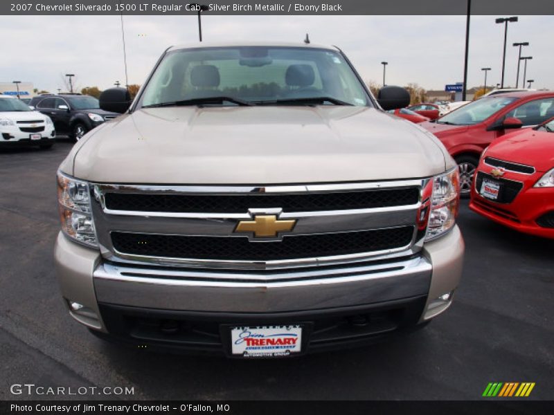 Silver Birch Metallic / Ebony Black 2007 Chevrolet Silverado 1500 LT Regular Cab