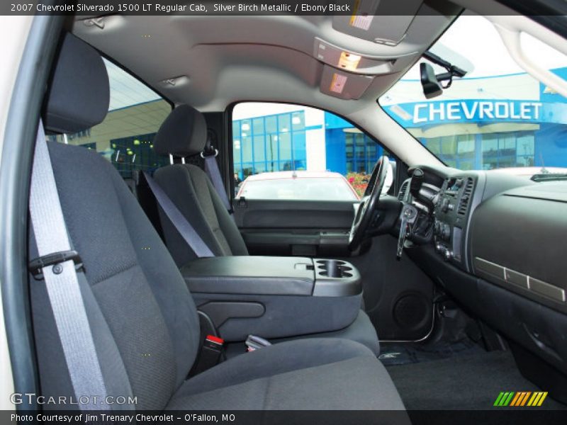 Silver Birch Metallic / Ebony Black 2007 Chevrolet Silverado 1500 LT Regular Cab