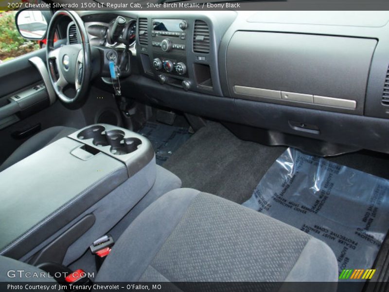 Silver Birch Metallic / Ebony Black 2007 Chevrolet Silverado 1500 LT Regular Cab