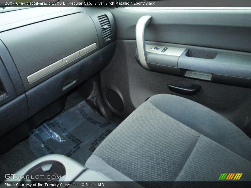 Silver Birch Metallic / Ebony Black 2007 Chevrolet Silverado 1500 LT Regular Cab