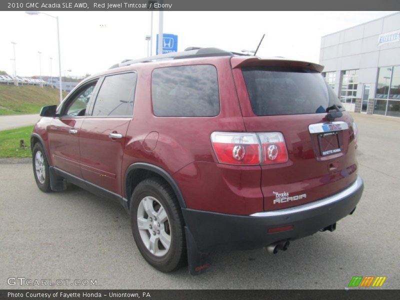 Red Jewel Tintcoat / Ebony 2010 GMC Acadia SLE AWD