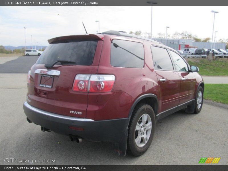 Red Jewel Tintcoat / Ebony 2010 GMC Acadia SLE AWD
