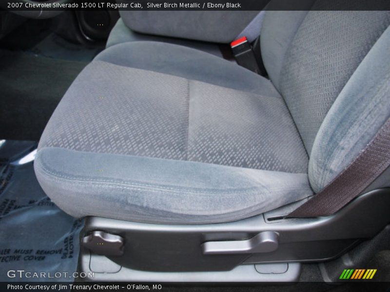 Silver Birch Metallic / Ebony Black 2007 Chevrolet Silverado 1500 LT Regular Cab