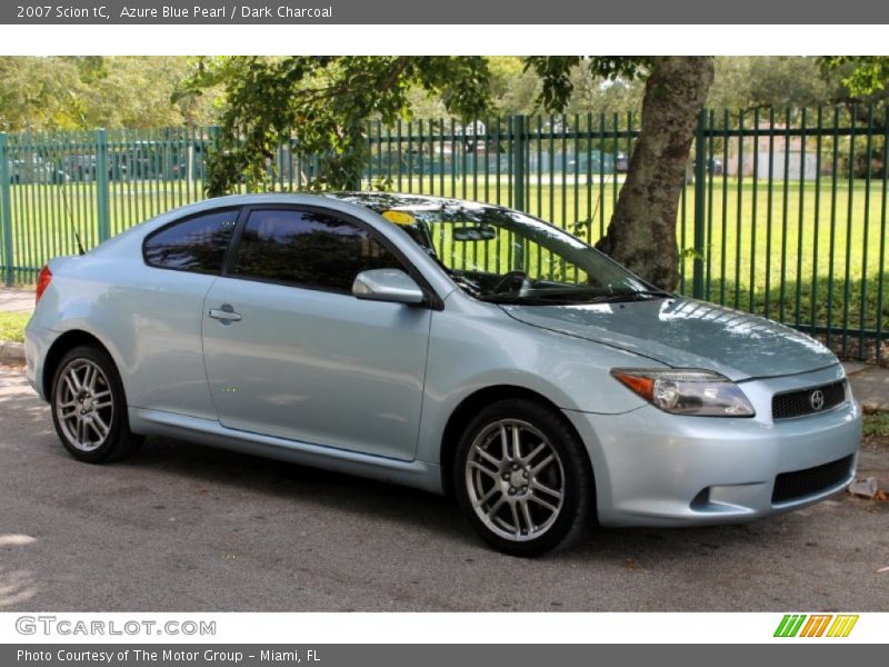 Azure Blue Pearl / Dark Charcoal 2007 Scion tC