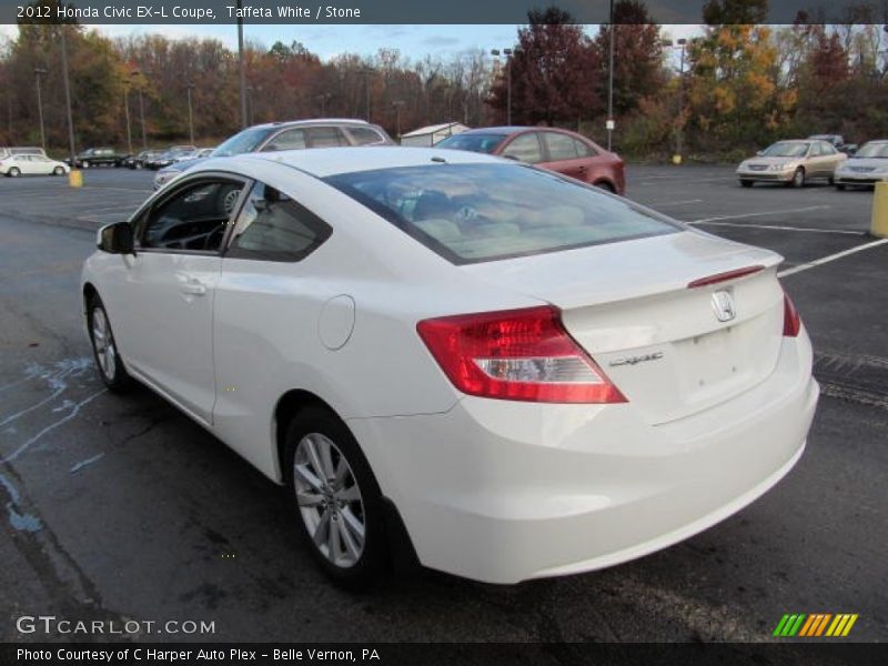 Taffeta White / Stone 2012 Honda Civic EX-L Coupe