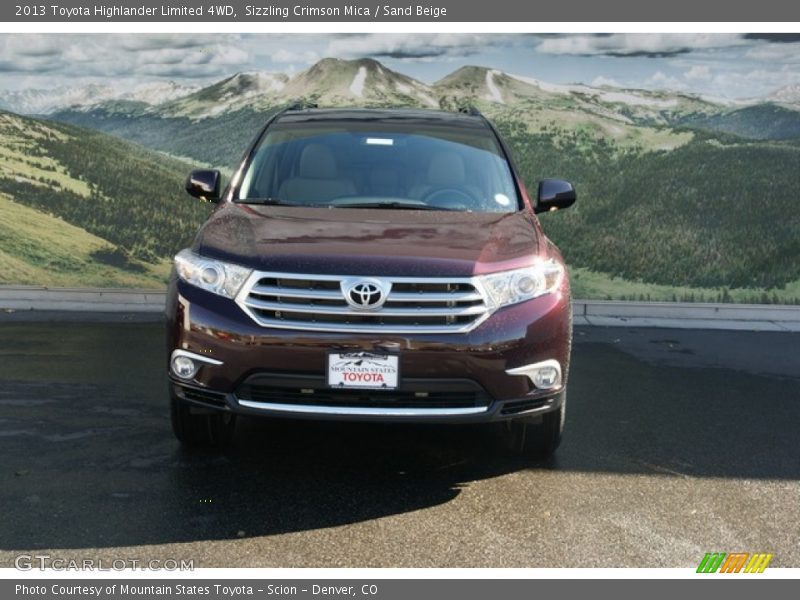 Sizzling Crimson Mica / Sand Beige 2013 Toyota Highlander Limited 4WD