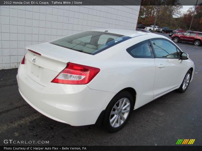 Taffeta White / Stone 2012 Honda Civic EX-L Coupe